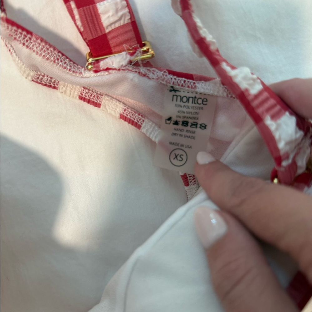Montce Red and White Bikini Set - Picture 3 of 4